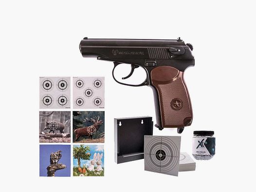 Makarov Umarex Makarov CO2 Pistole 4,5 mm BBs Zielscheiben Set