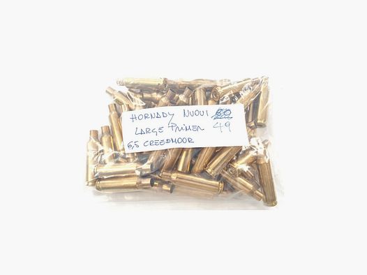 Étuis 6,5 Creedmoor Hornady amorces Large paquet de 49 pièces.