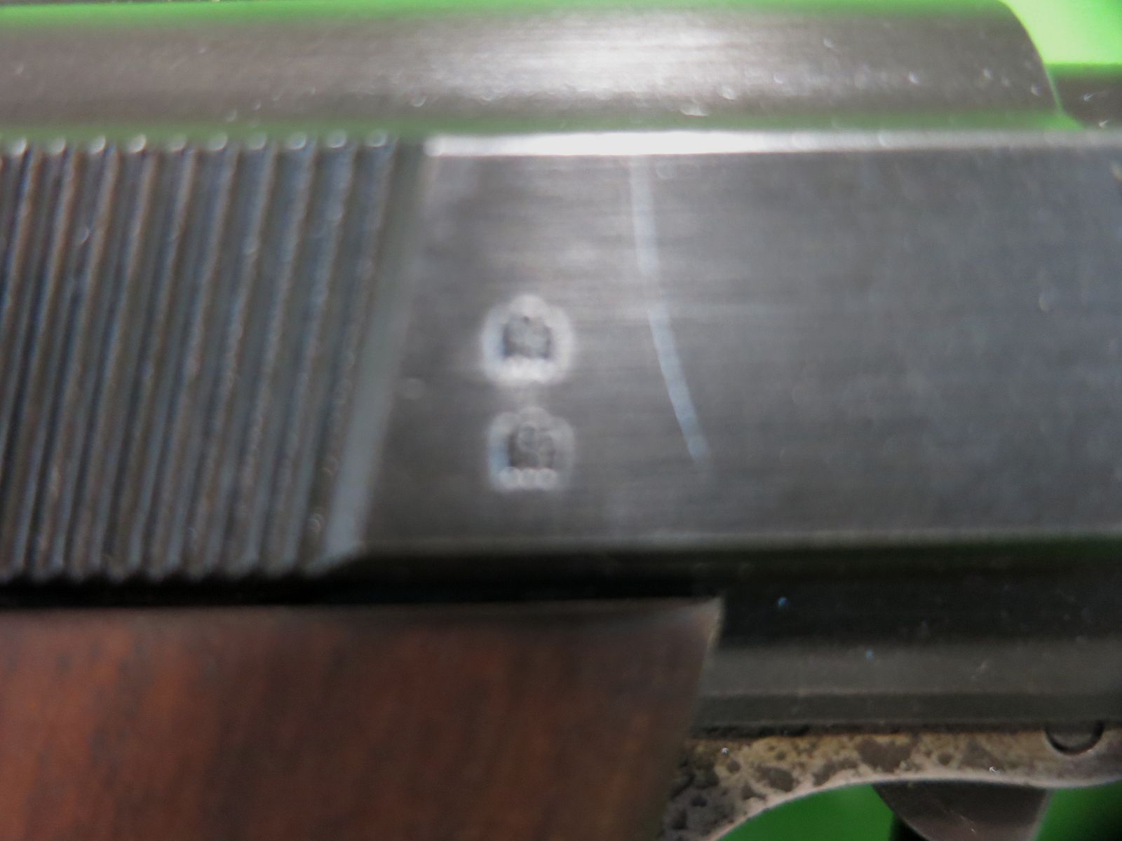 Walther P38 (P.38), WaA 359, 9 mm Luger, Walther/Zella-Mehlis, Schlitten P1      #56