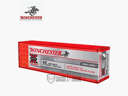 100 Patronen WINCHESTER Super-X kal. 22lr 37gr LHP Koper Geplateerd