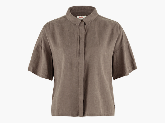 Fjällräven Övik Hemp Camp Shirt SS W – Suede Brown