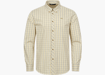 Herren Hemd Tristan 22|beige/gelb|S Beige/Gelb Kariert S