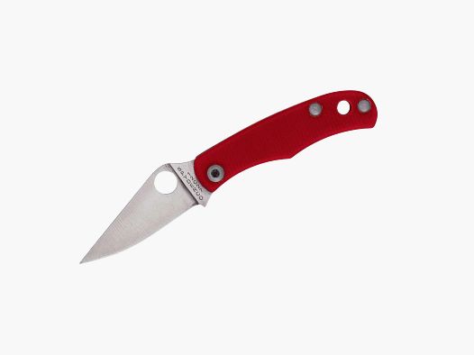Cuchillo de resorte Spyderco Bug G10 Rojo PlainEdge