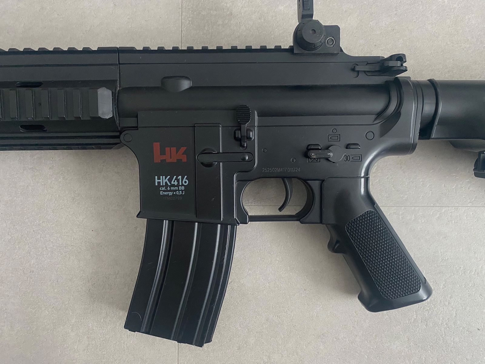 HK416 softair calibro 6 mm BB – elettrico, immagine 2 di 12