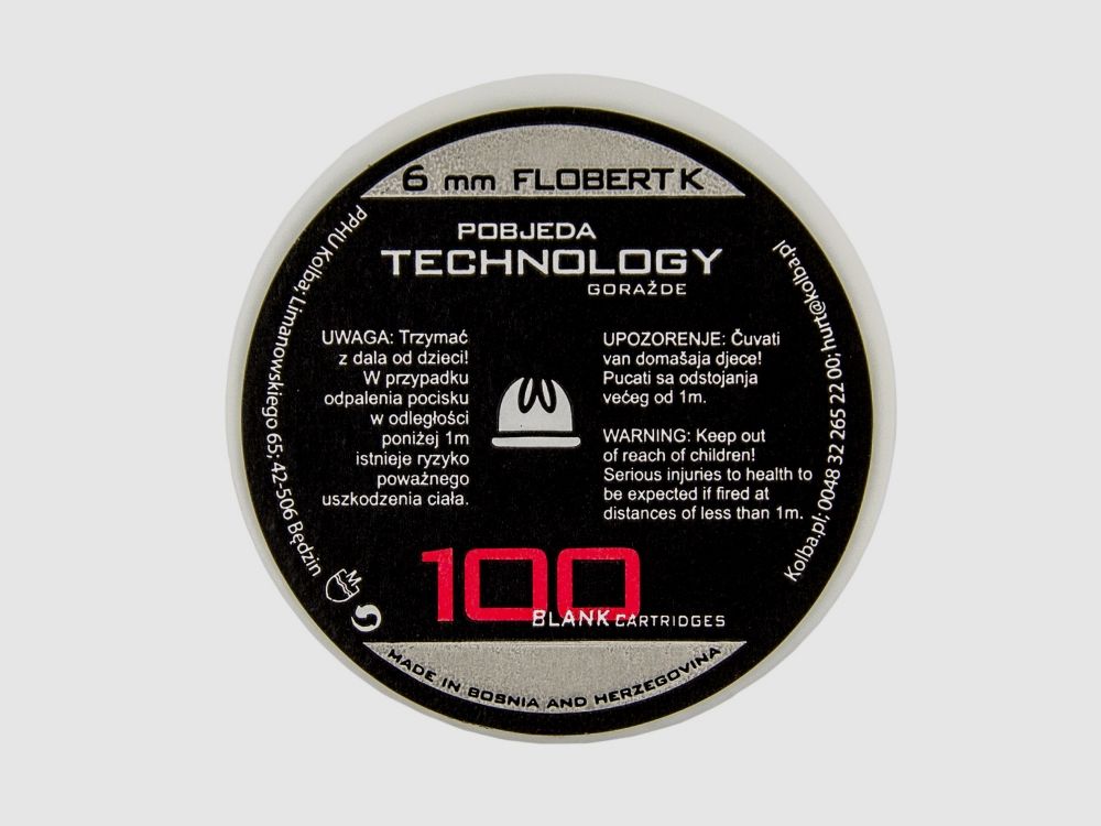 PTG 6 mm Flobert K Short blank ammunition, image 1 of 2