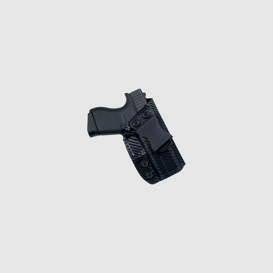 BLACK SCORPION Fondina interna (IWB) Glock 26 - Profil basso - Carbonio, immagine 1 di 4