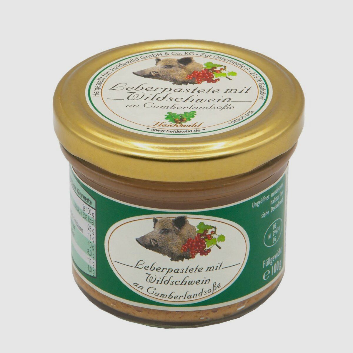 Heidewild Leberpastete mit Wildschwein an Cumberlandsoße