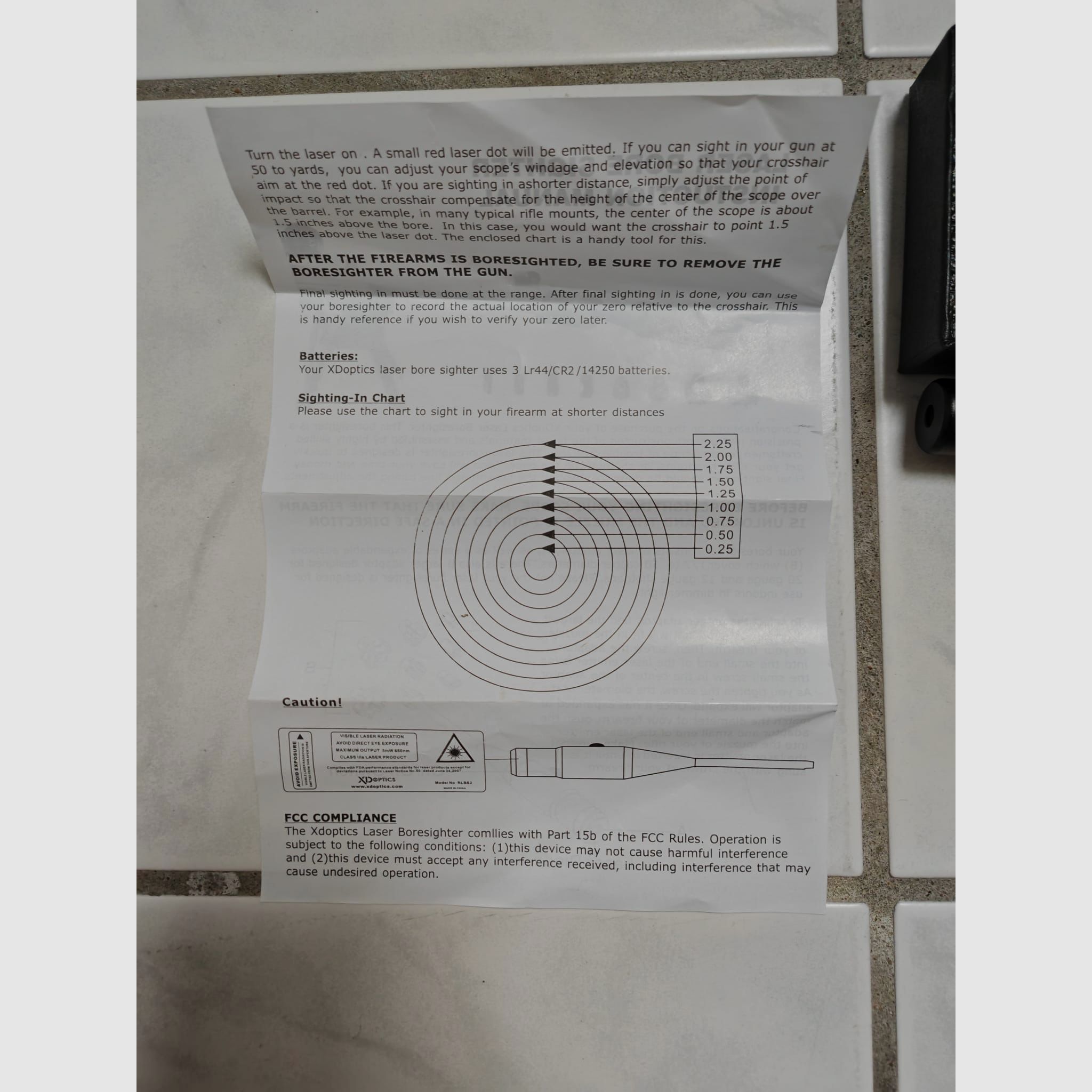 Einschießhilfe Schussprüfer | Grün | Bore Sight Kit
