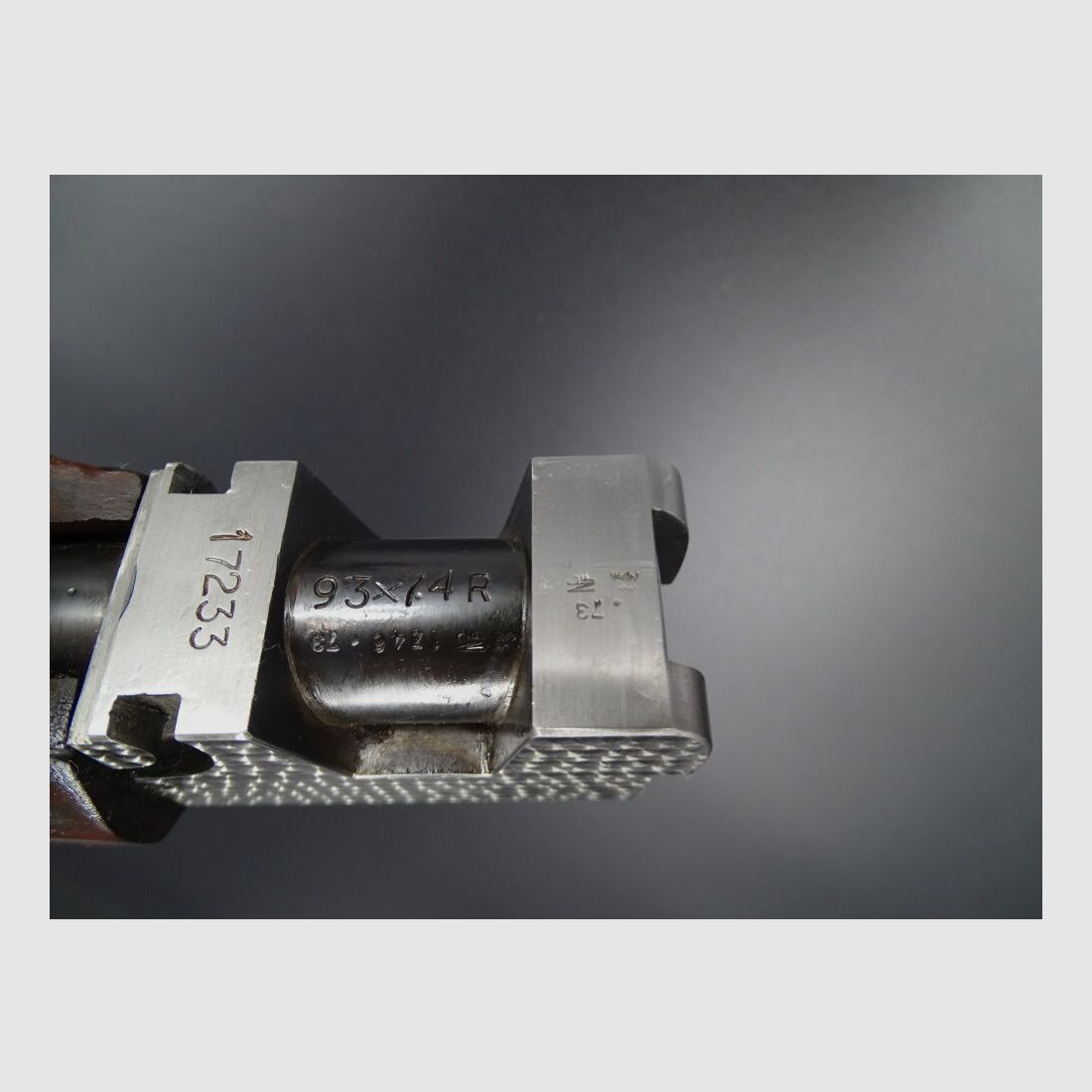 Rifle doble Mischitz grabado rinoceronte bisonte guepardo calibre 9,3x74R liquidación de colección