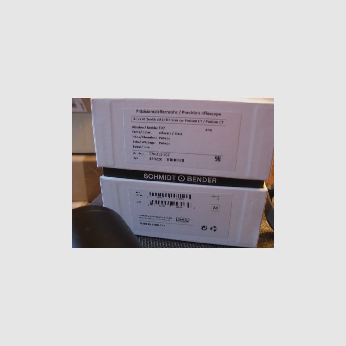 NEUES "Made in Germany" zum ABSOLUTEN BESTPREIS !! Schmidt&Bender Zenith 3-12x50 LMZ (=ZEISS-Innenschiene!) mit Absehen FD7 ähnlich dem ZEISS-60er Absehen!! KEIN Blaser-Swarovski-Mauser-Merkel-Leica-GPO-Kahles