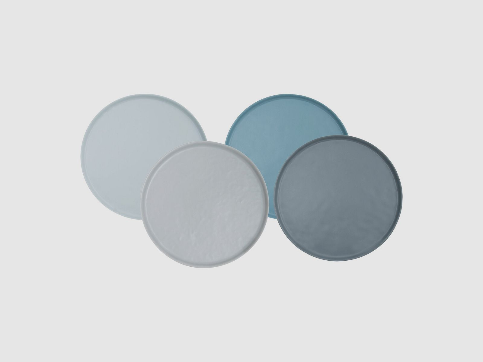 Molvadite Dinner Set, 16-piece, blue/grey, image 1 of 4