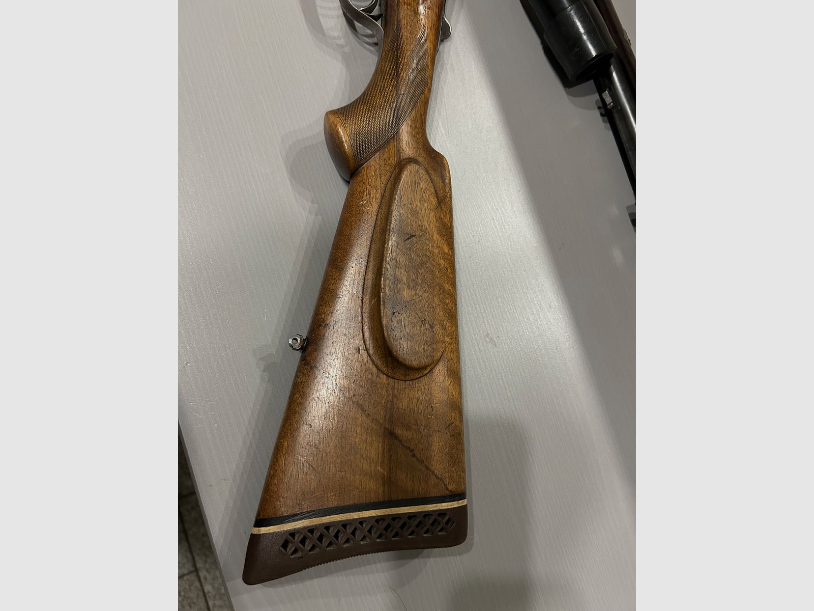 Bockdoppelflinte Merkel Suhl 16/70 avec Krieghoff Wechsellauf 7x57R et lunette Zeiss Diavari 1,5x6