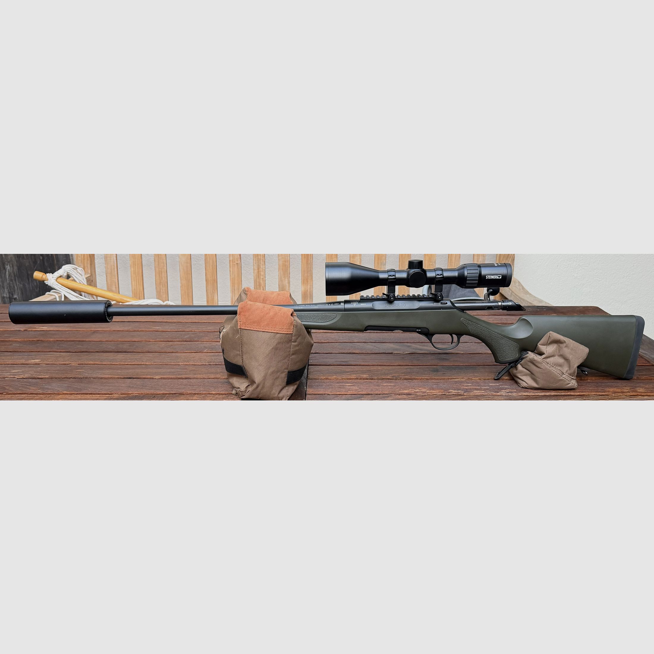 Haenel Jaeger 10 Varmint .30-06 | Steiner Ranger 4 3-12x56 | ERA mount | Jaki Titanium Hunter suppressor