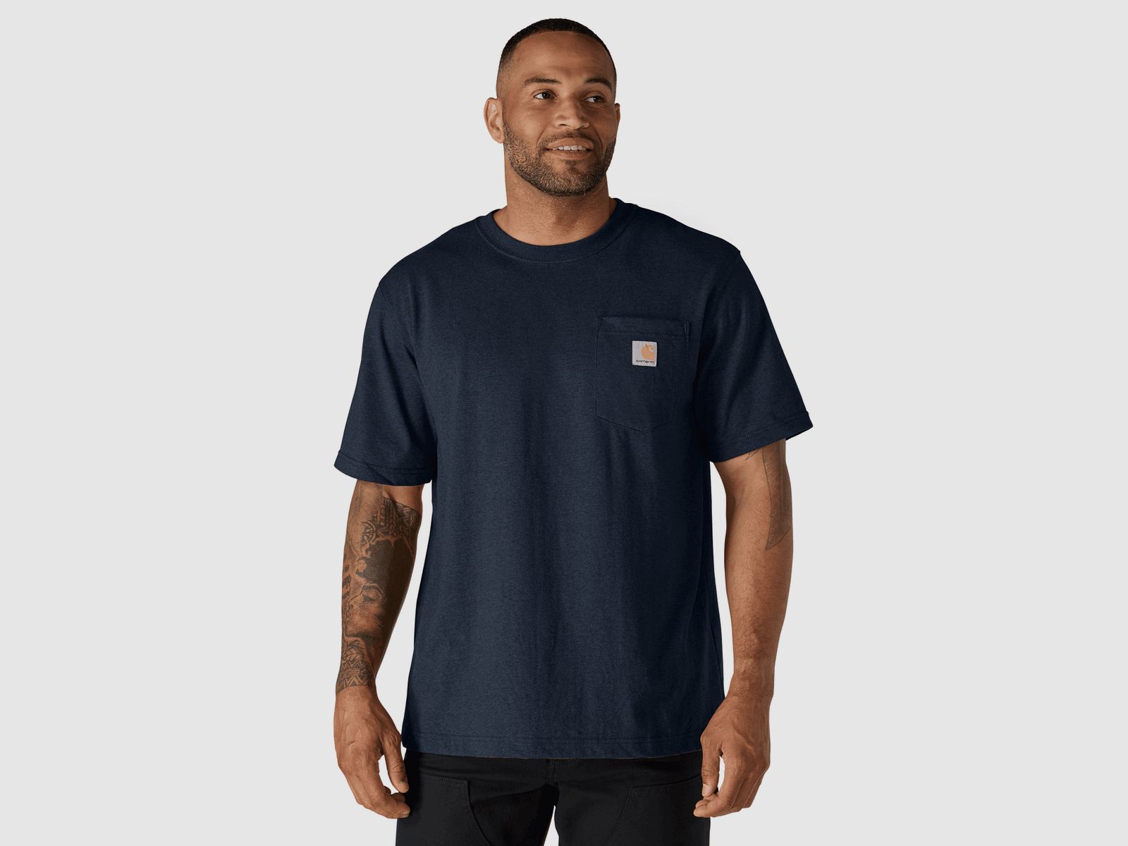 Carhartt Dearborn Relaxed Pocket T-Shirt Men Navy S