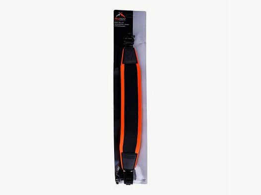 Prohunt tracolla per fucile in neoprene con gancio arancione
