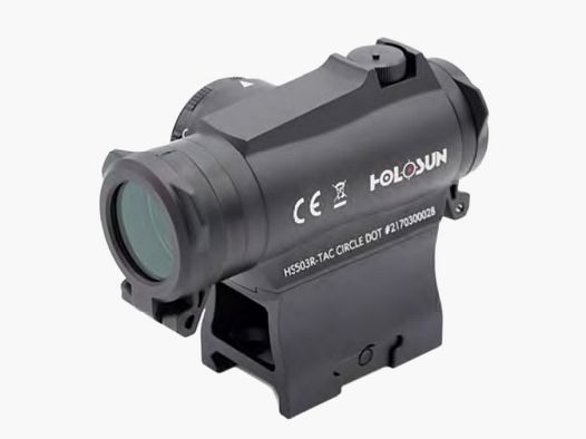 Holosun HS503R-TAC Reflex Sight with Red Reticle: 2MOA Dot & 65MOA Circledot