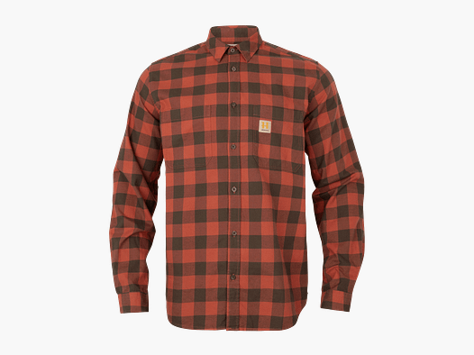 Härkila Scandinavian L/S Shirt Men Autumn Orange Check M