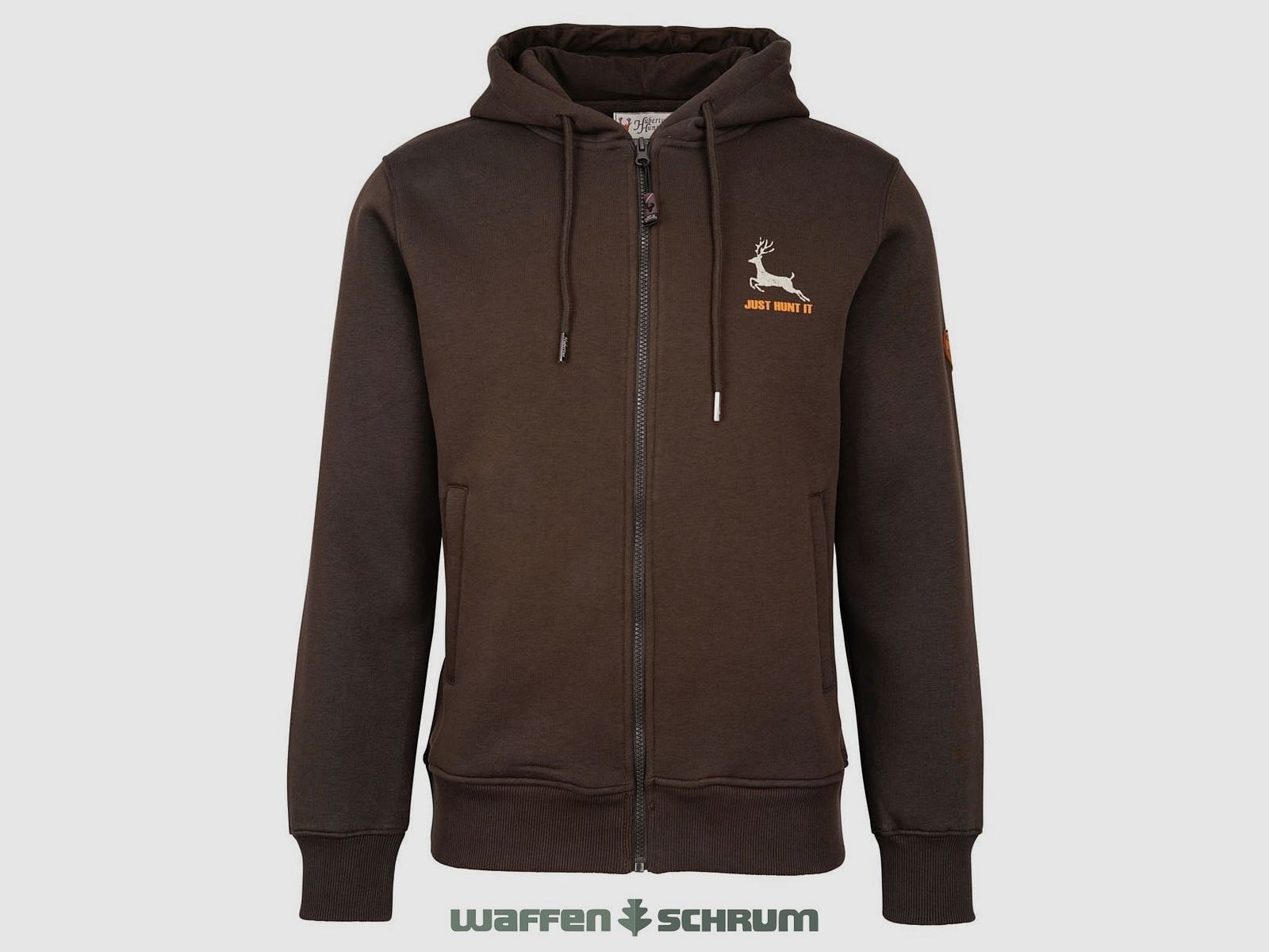 Hubertus Hoodie Just Hunt It Olive / marron