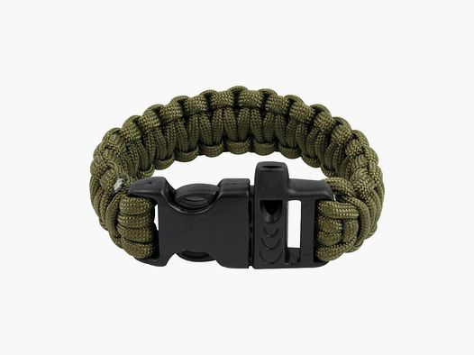 Highlander Highlander Fallschirmleinen-Armband QR oliv