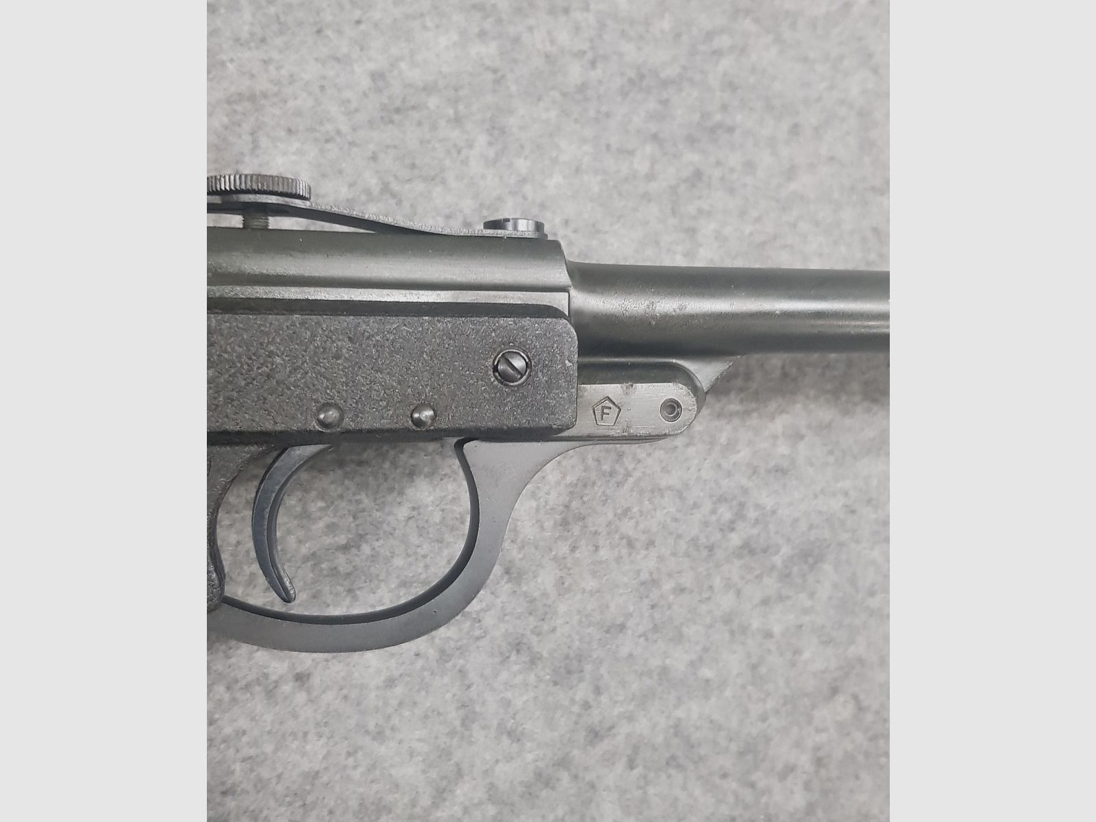 Luftpistole Walther Mod. LP 53 im OVP Karton, Beschreibung u. Flyer aus den 60iger James Bond 007 