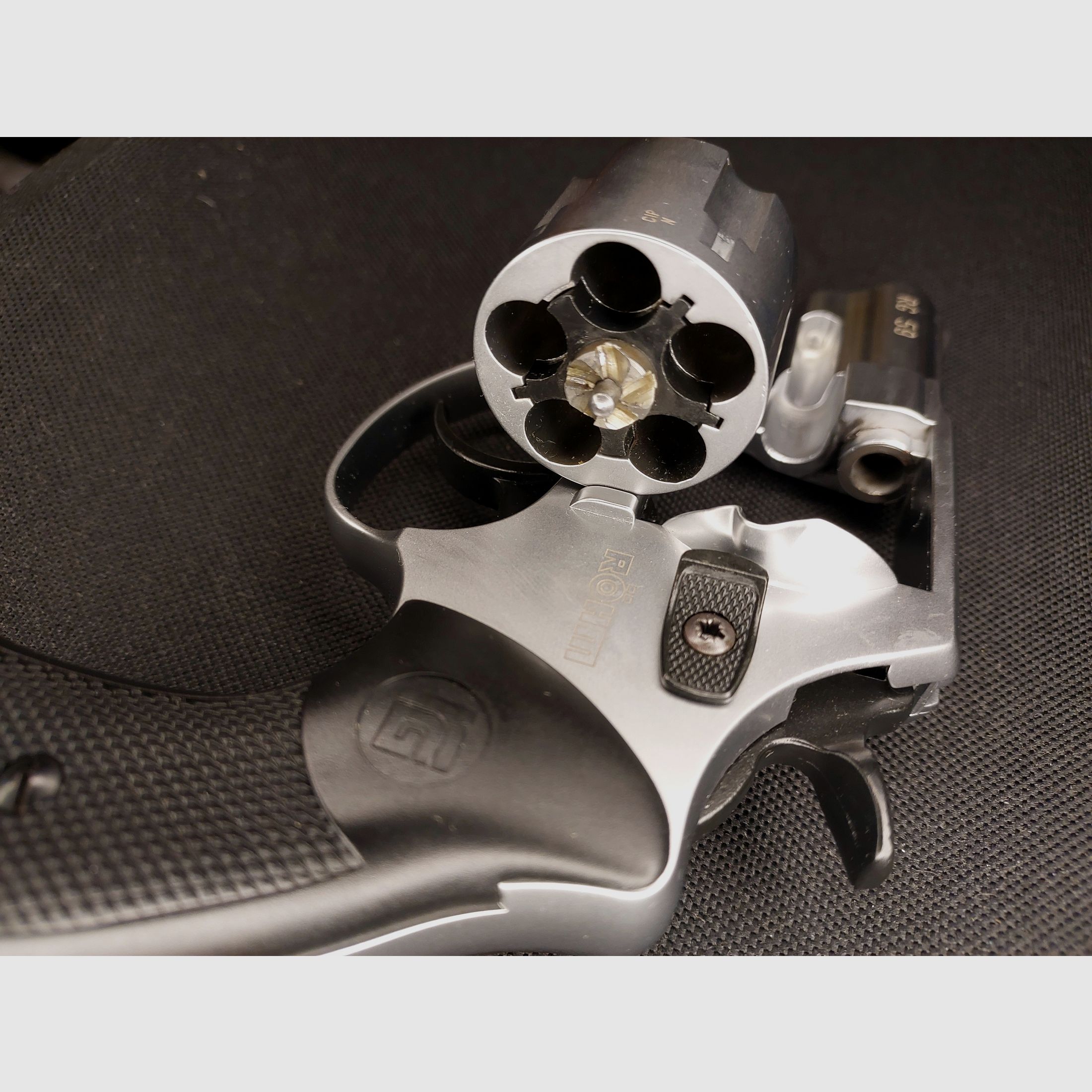 Röhm RG 59 Schreckschuss Revolver Alu Chrome 9 mm R.K. (PTB 735) als nieuw