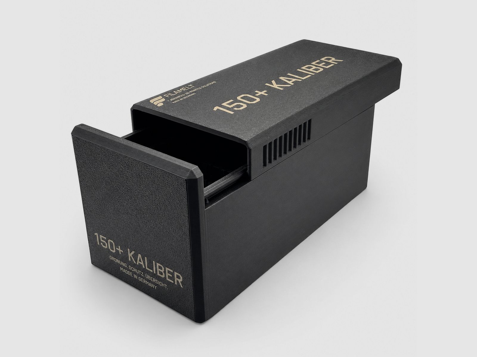 Filamelt Munitionsbox / .50 Beowulf / ‘Schiebedeckel’ / Patronenbox, Ammo Box