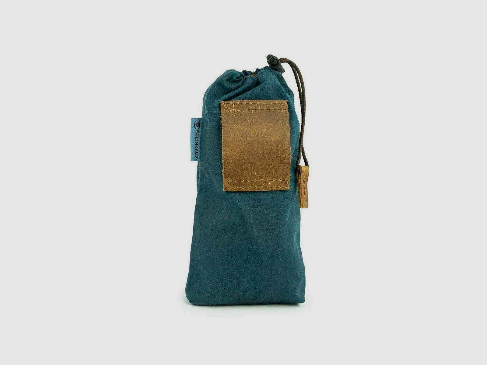 STEINKAUZ Waxcotton Sac à Bouteille, Petrol, image 2 sur 5