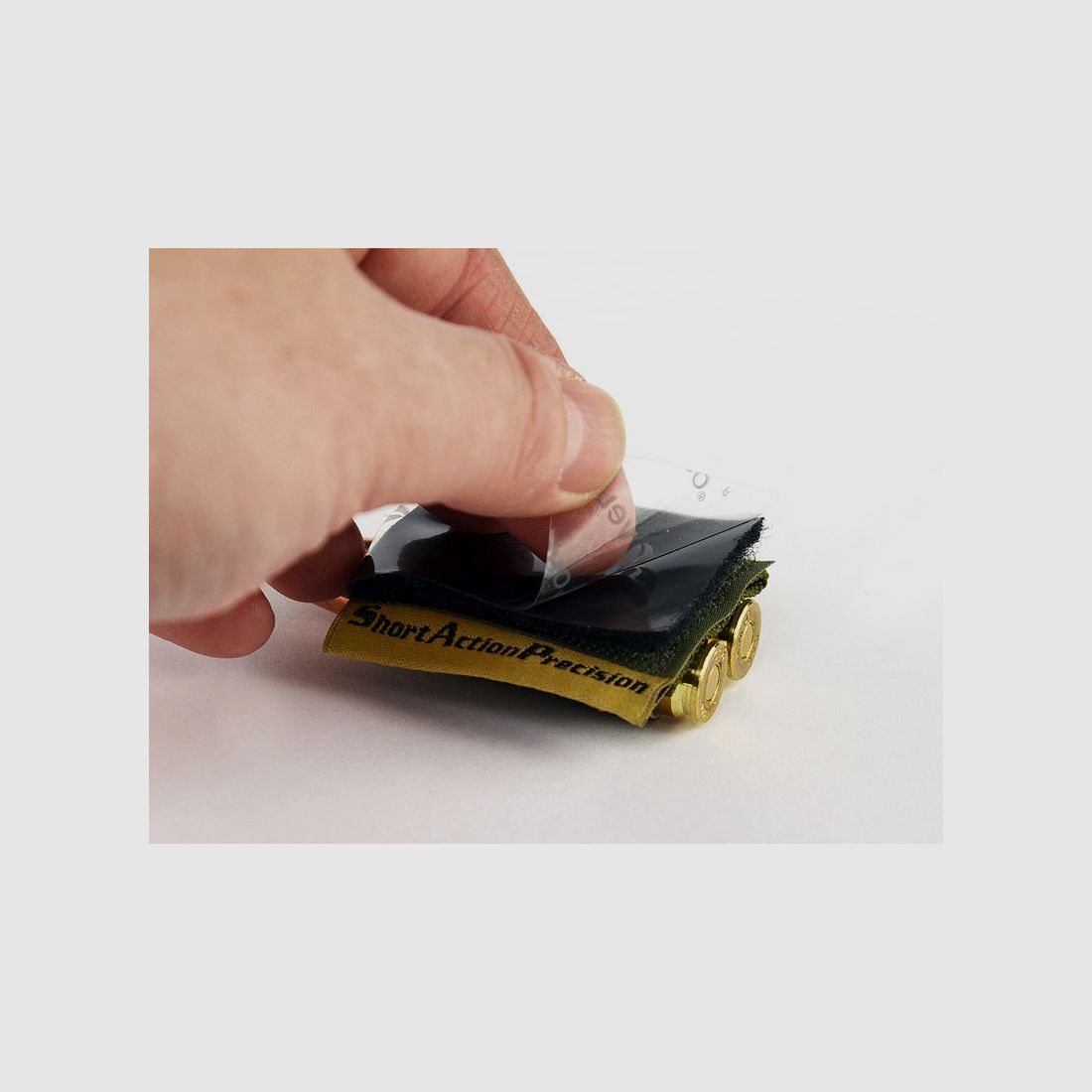 Supporto per cartucce con VELCRO, autoadesivo nero