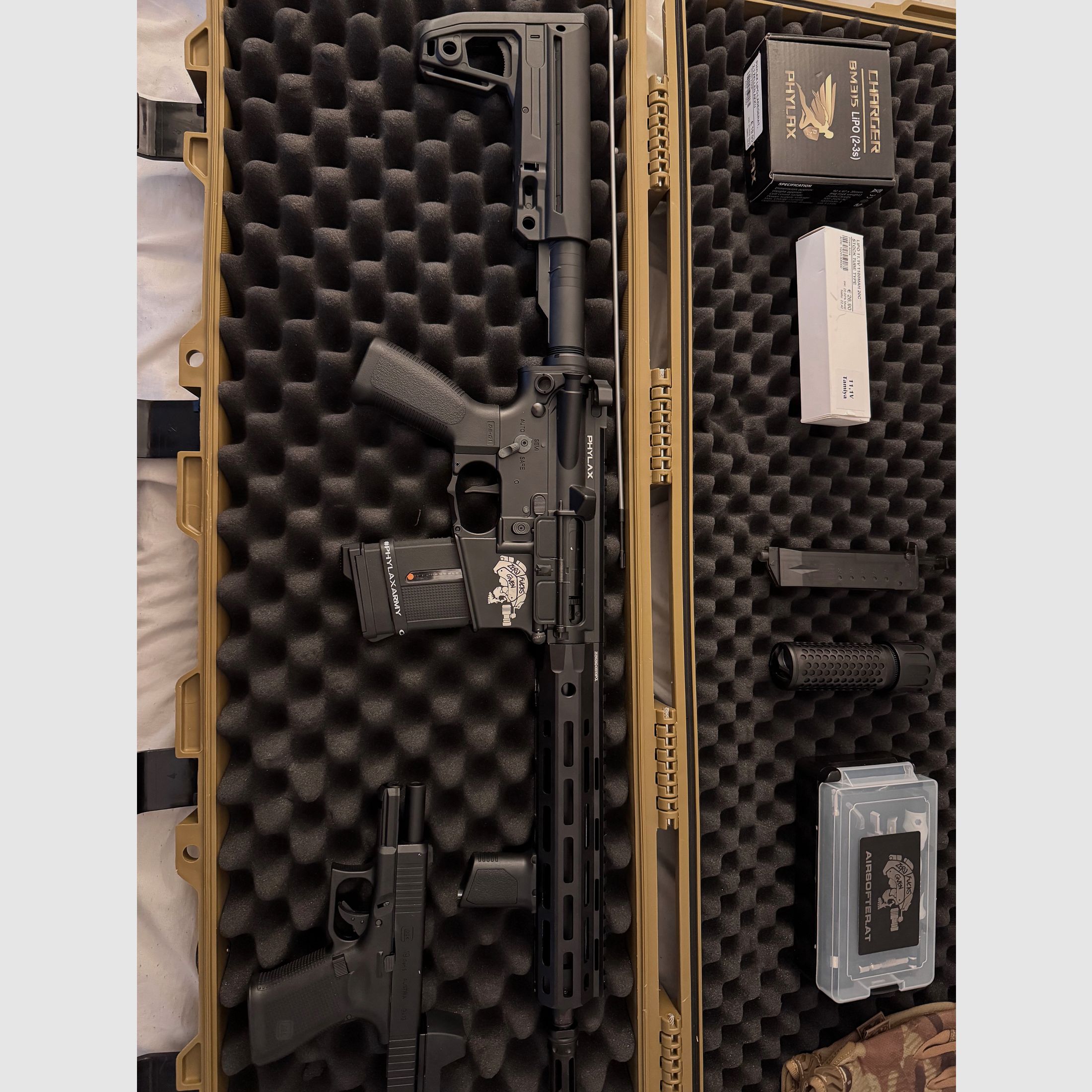 Conjunto de airsoft completamente nuevo