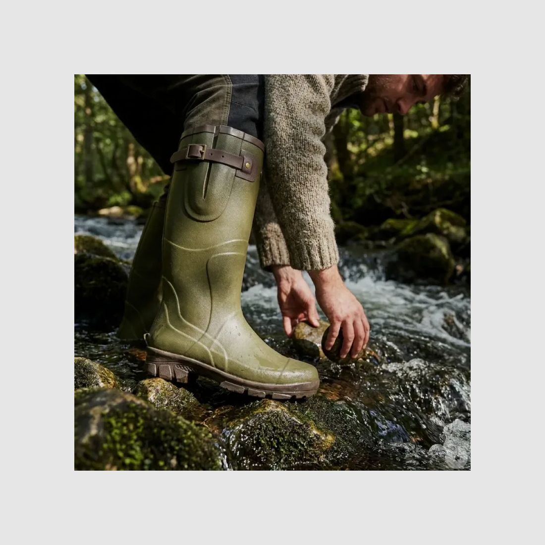 Botas de goma TeamWood Colorado con fuelle en caqui, imagen 5 de 16