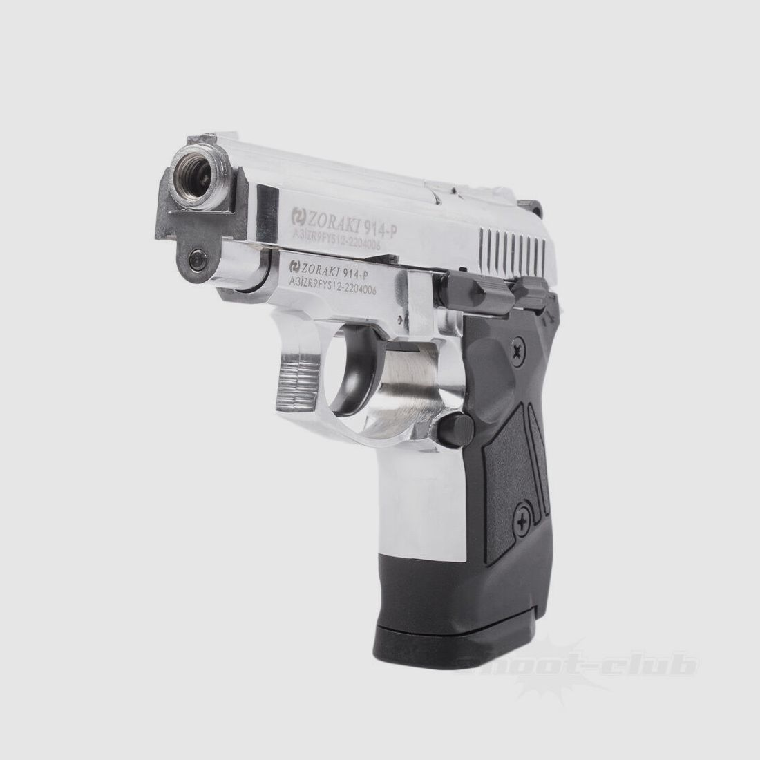Zoraki 914-P Schreckschusspistole Chrom 9mm P.A.K., Bild 3 von 5