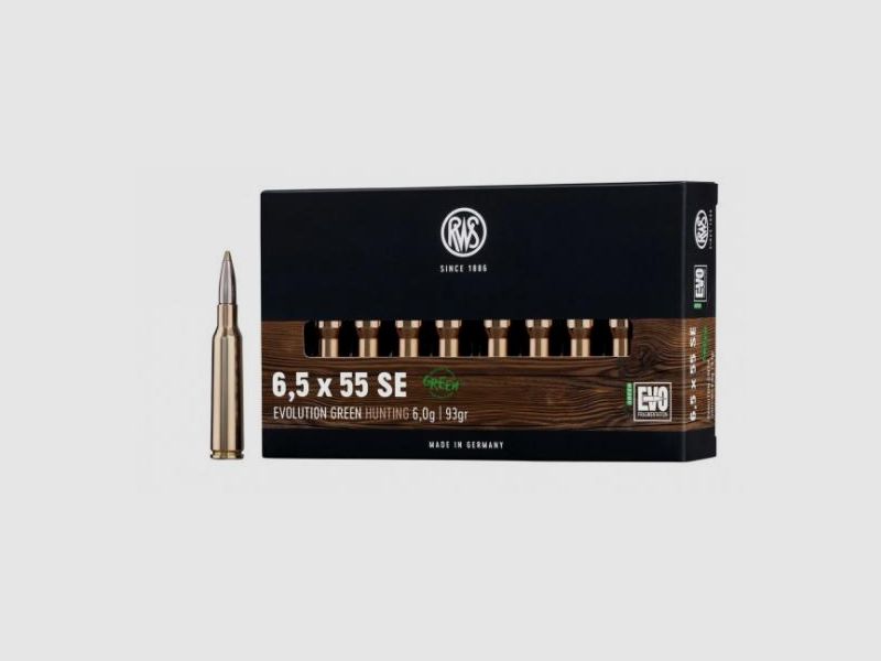 RWS 6.5X55SE Evolution Green 6.0g 93grs