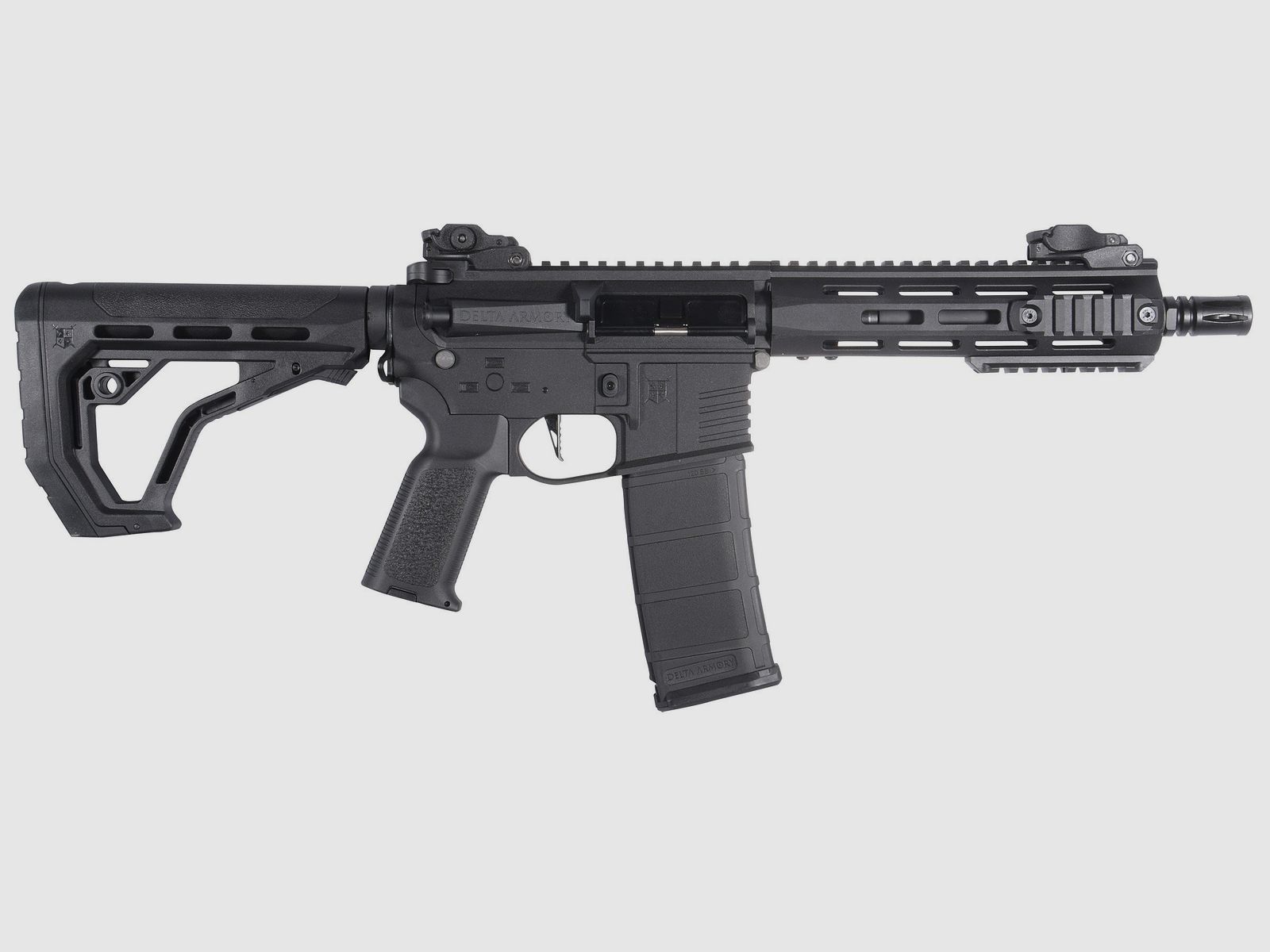 M4 AR15 M-LOK 8 Zoll CHARLIE EAGLE ETU Schwarz S-AEG Airsoft Gewehr Frei ab 18 Jahren | Delta Armory