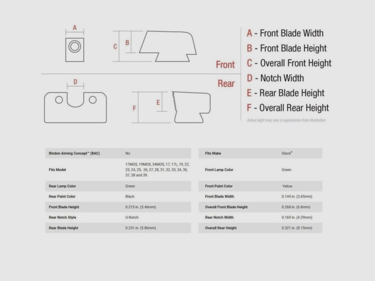 Trijicon N-Visier HD Gelb G17-39MOS