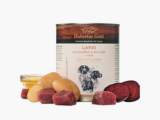 Hubertus Gold Lamm mit Kartoffeln & Rote Bete