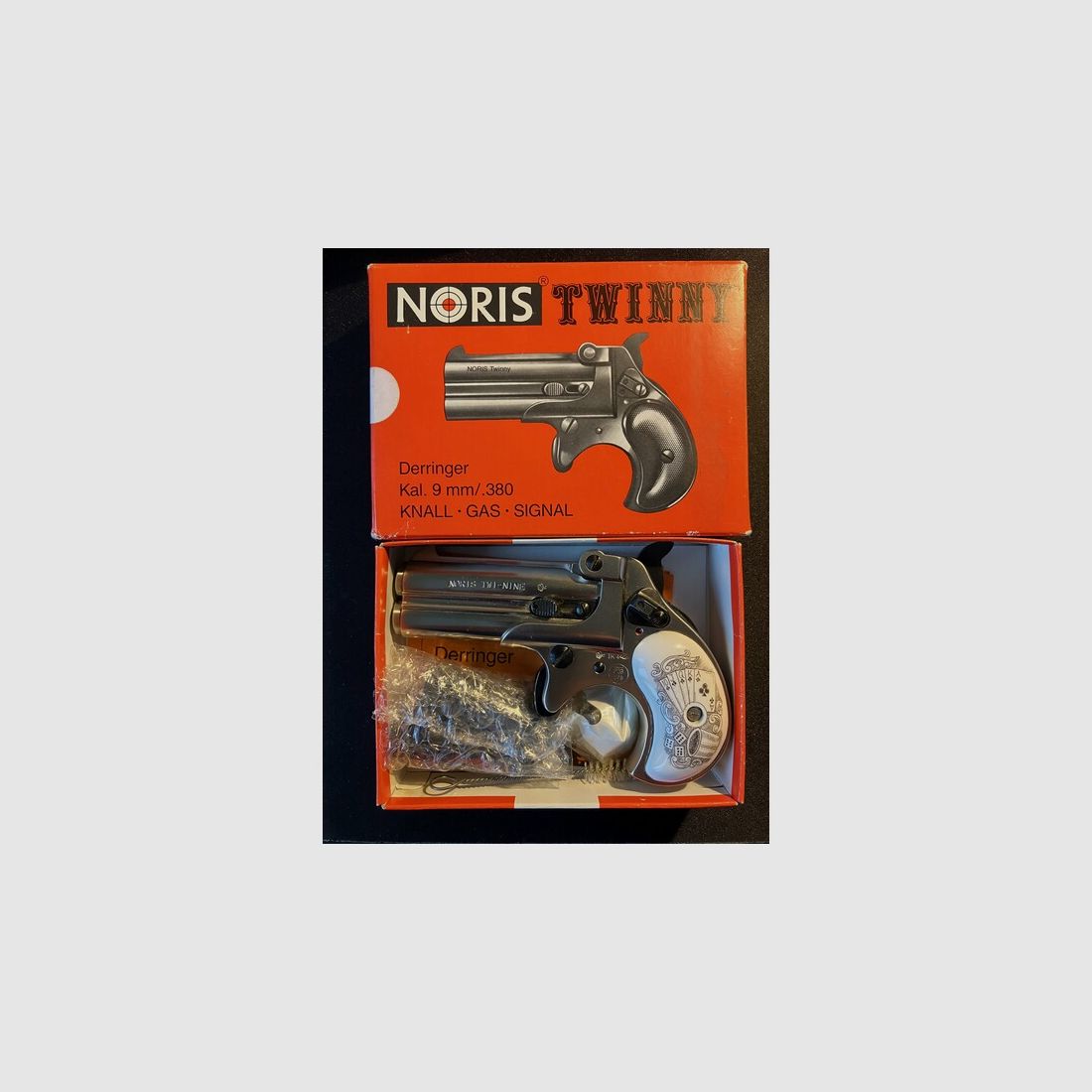 Noris Derringer Twi-Nine PTB 276 NEU mit der Schraube Röhm Kal. 9 mm/ .380 Knall Gas Signal