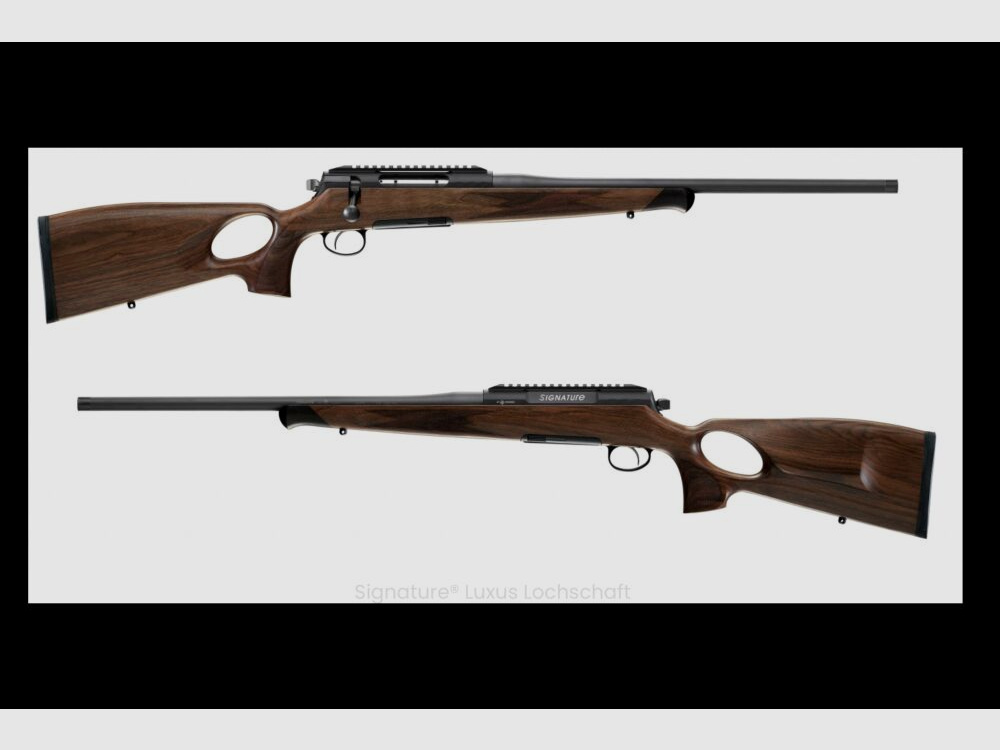 RÖWA Rössler Repetierbüchse Signature .30-06 mit Luxus Holzschaft Lochschaf	 .30-06Spring