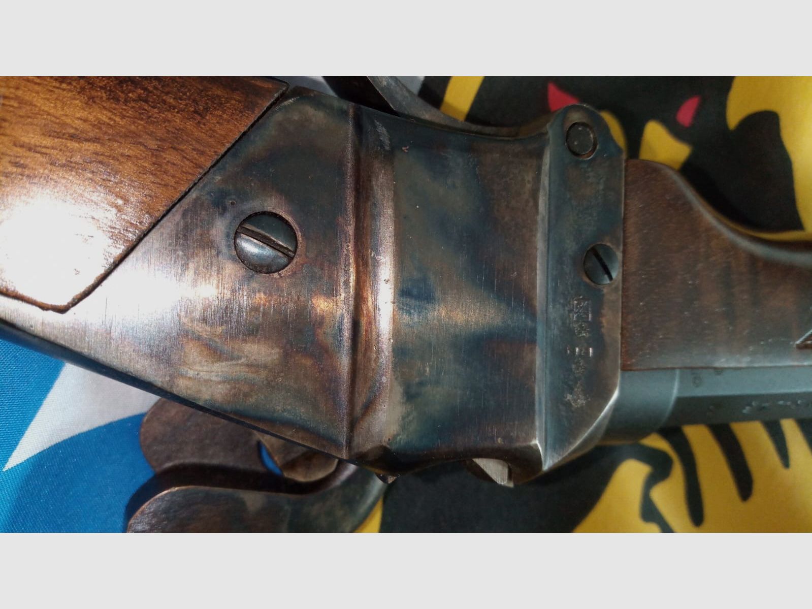 Fucile a retrocarica a percussione Pedersoli Sharps Mod. 1859 Sniper 30" Cal.45/70 Perc. Lunghezza: ca. 118cm Lunghezza della canna: ca. 74,5cm, Peso: ca. 4,5kg