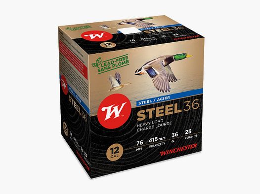 WINCHESTER 12/76 36G 3,3 MM STEEL HP S3 25 STK