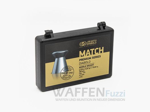 JSB Premium Match Diabolo kaliber 4,5 mm płaska głowa 0,52 g