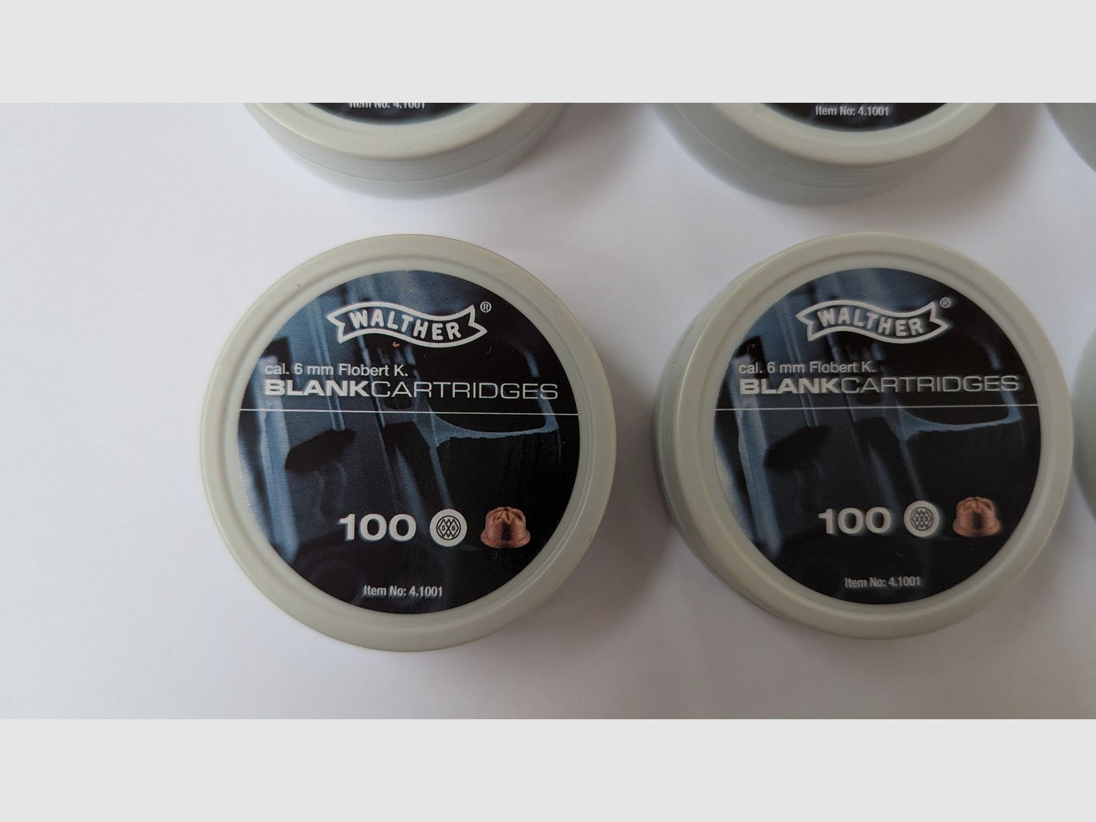 Platzpatronen Kaliber 6 mm Flobert 600 Schuss Walther