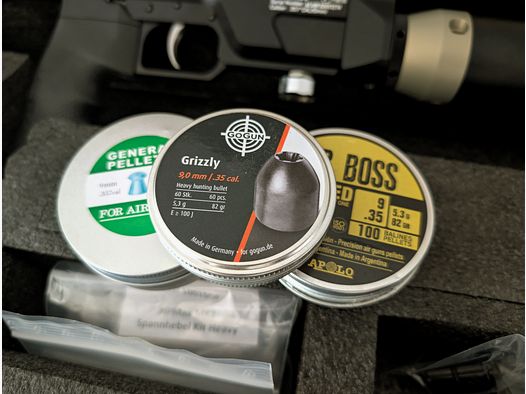 AEA HP Max MK2, original, neu und unbenutzt, inklusive Red Dot, 3 Magazine, Slugs, Diabolos x2