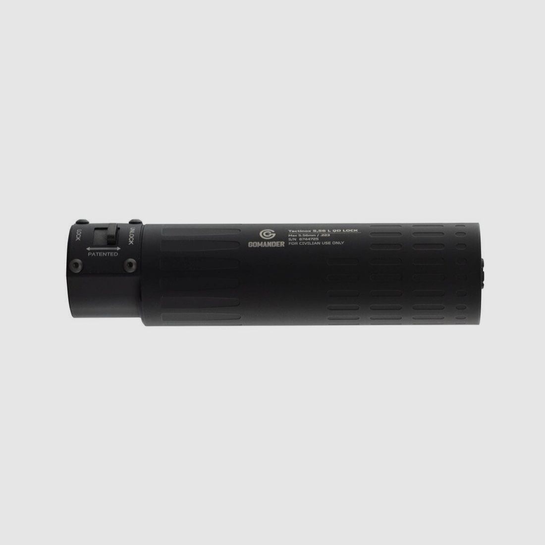 Silenziatore Gomander Tactinox 5.56 L QD Lock Grigio, immagine 7 di 10