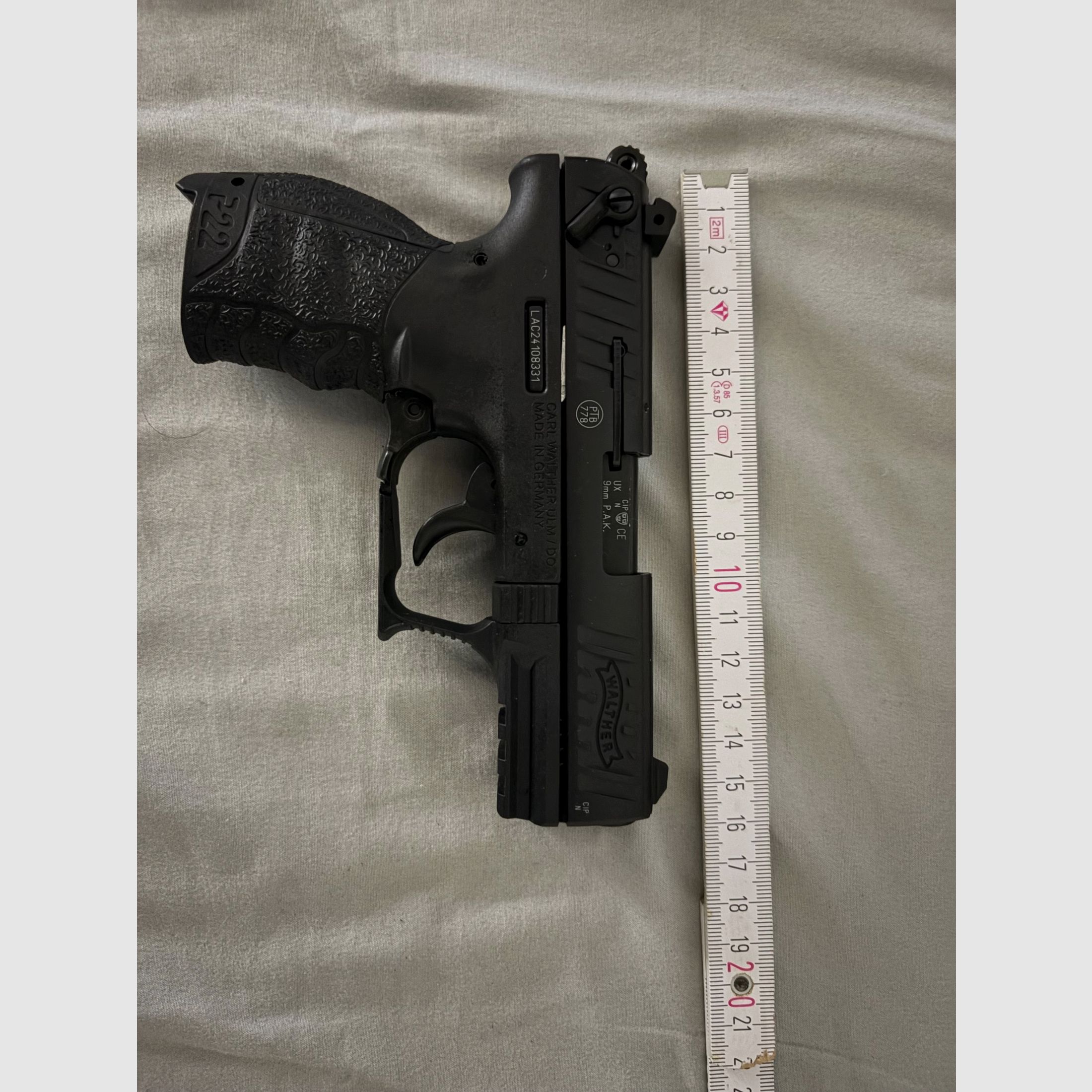 Walther P22 pistolet à blanc (cal. 9 mm P.A.K.), image 4 sur 14