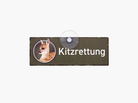 Wilde Hilde Autoschild Kitzrettung