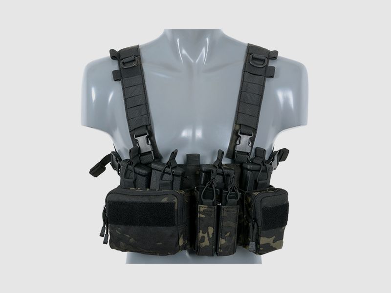 Arnés de pecho Recce/Sniper Buckle Up - MultiBlack (8FIELDS)
