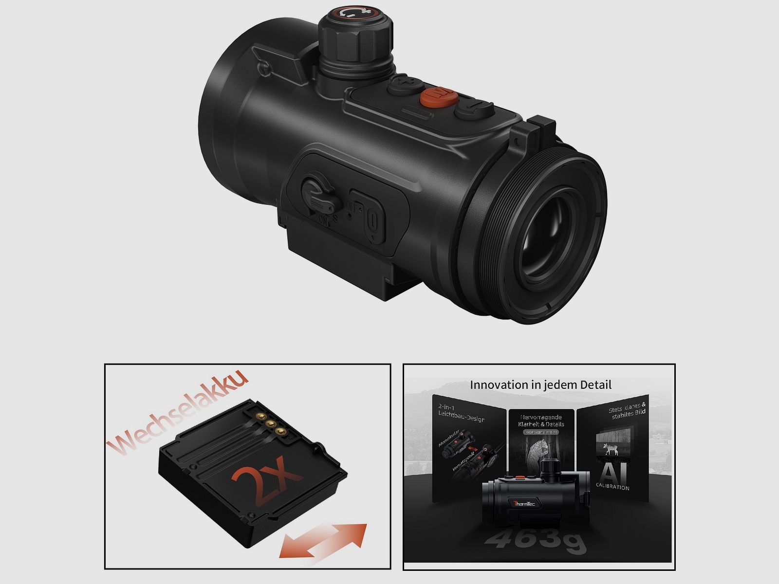 ThermTec Hunt 650L Pro thermal imaging attachment with LRF