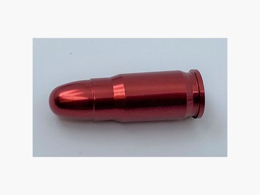 Cartuccia di manipolazione cal. 7.65 Parabellum alluminio, anodizzato rosso