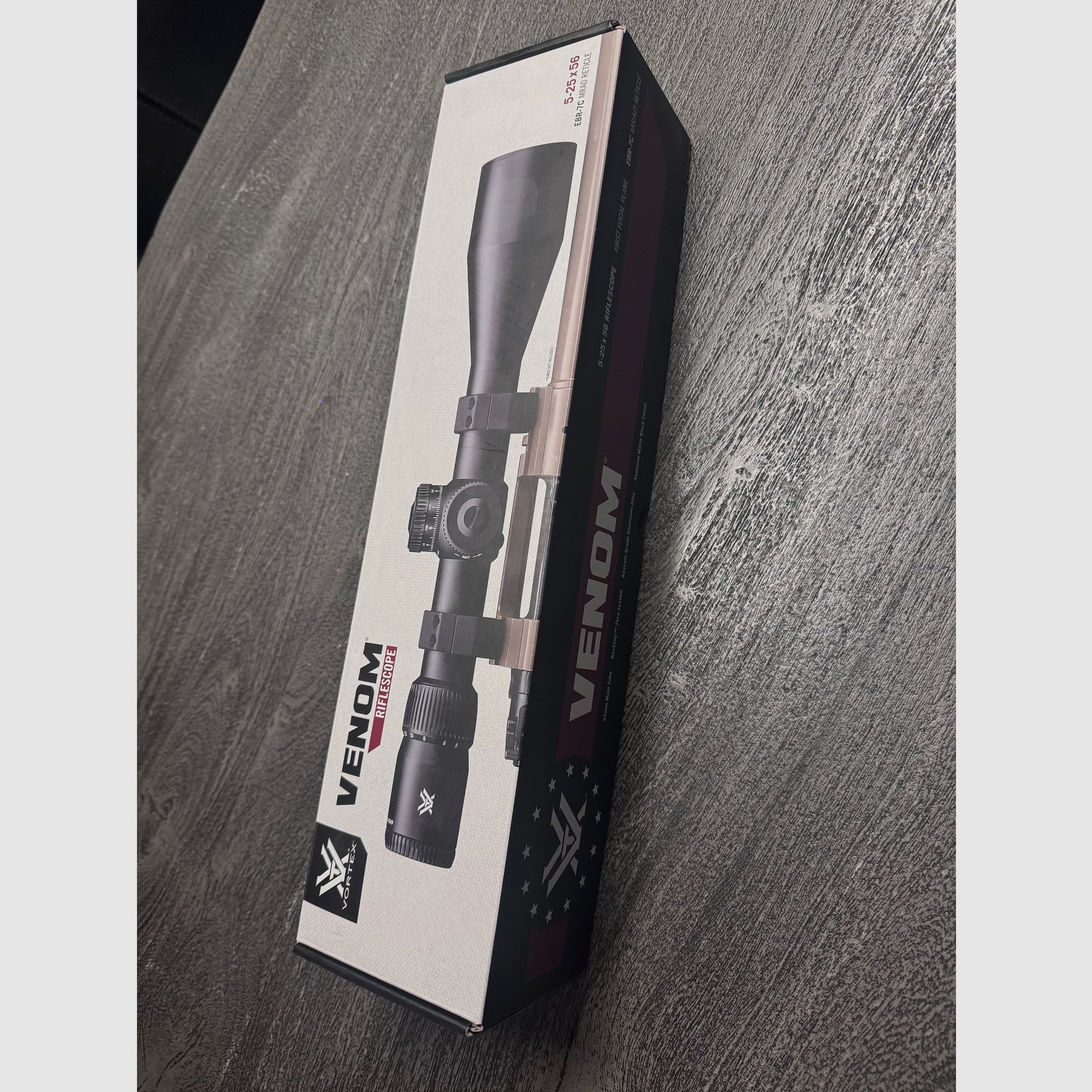 Vortex Venom 5-25x56 FFP EBR-7C MRAD mit Montage