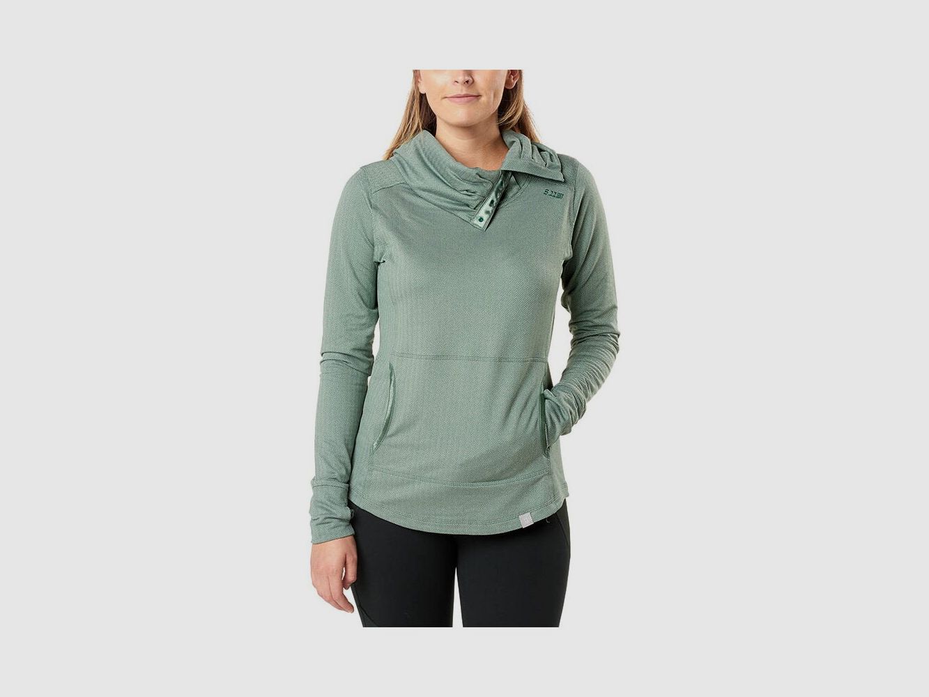 5.11 Top Cowl Afrodita Negro Herringbone L